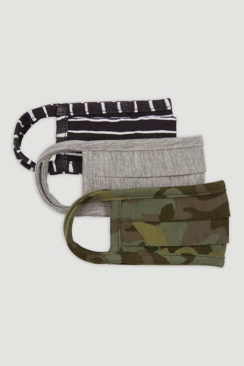 3 Pack Camo Face Coverings
