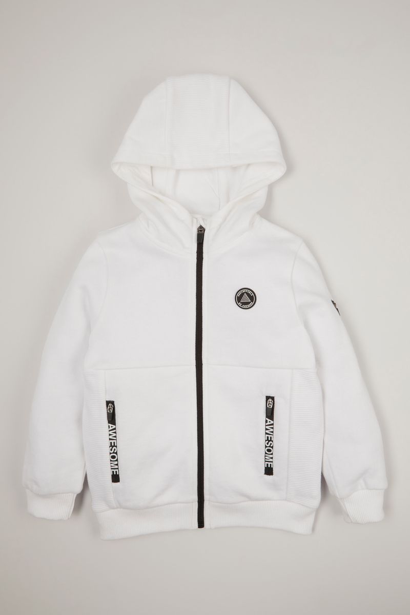 Slogan Tape Pockets Hoodie