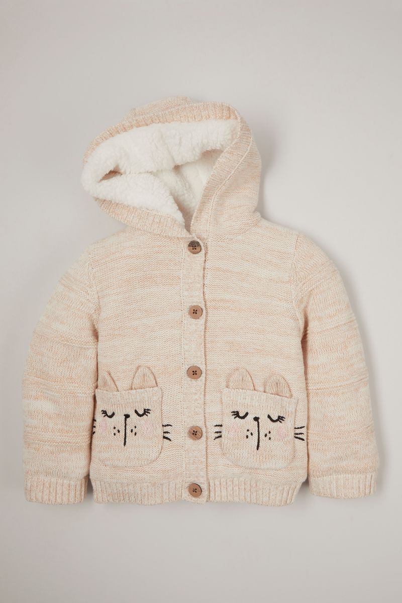 Bunny Borg Lined cardigan