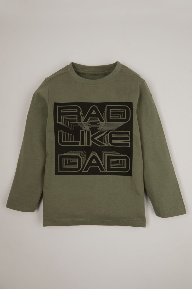 Khaki Rad Like Dad Print T-shirt