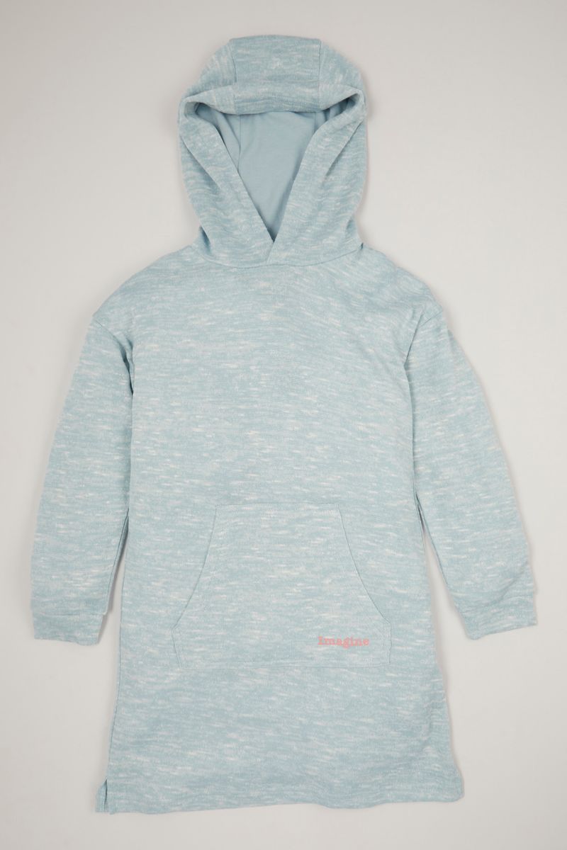 Blue Soft Hoodie dress