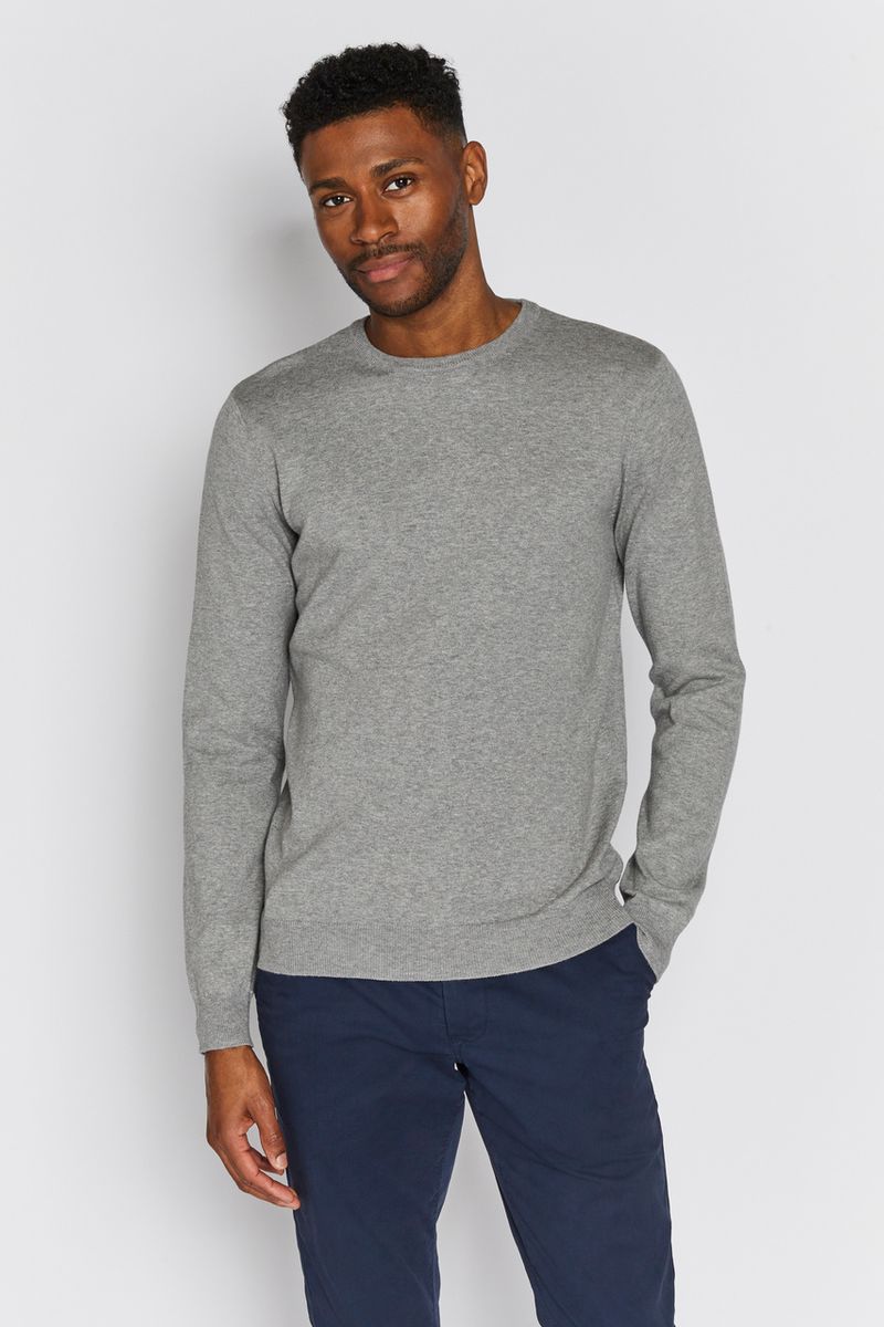 Grey Marl Crew Neck jumper