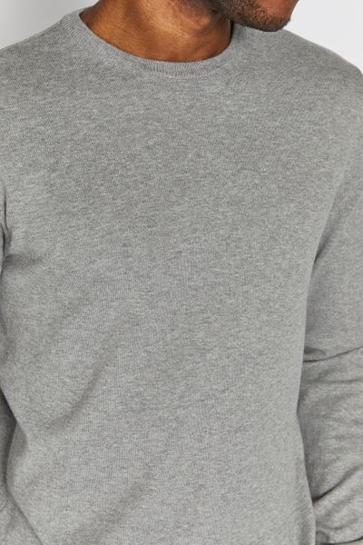 grey marl crew neck jumper