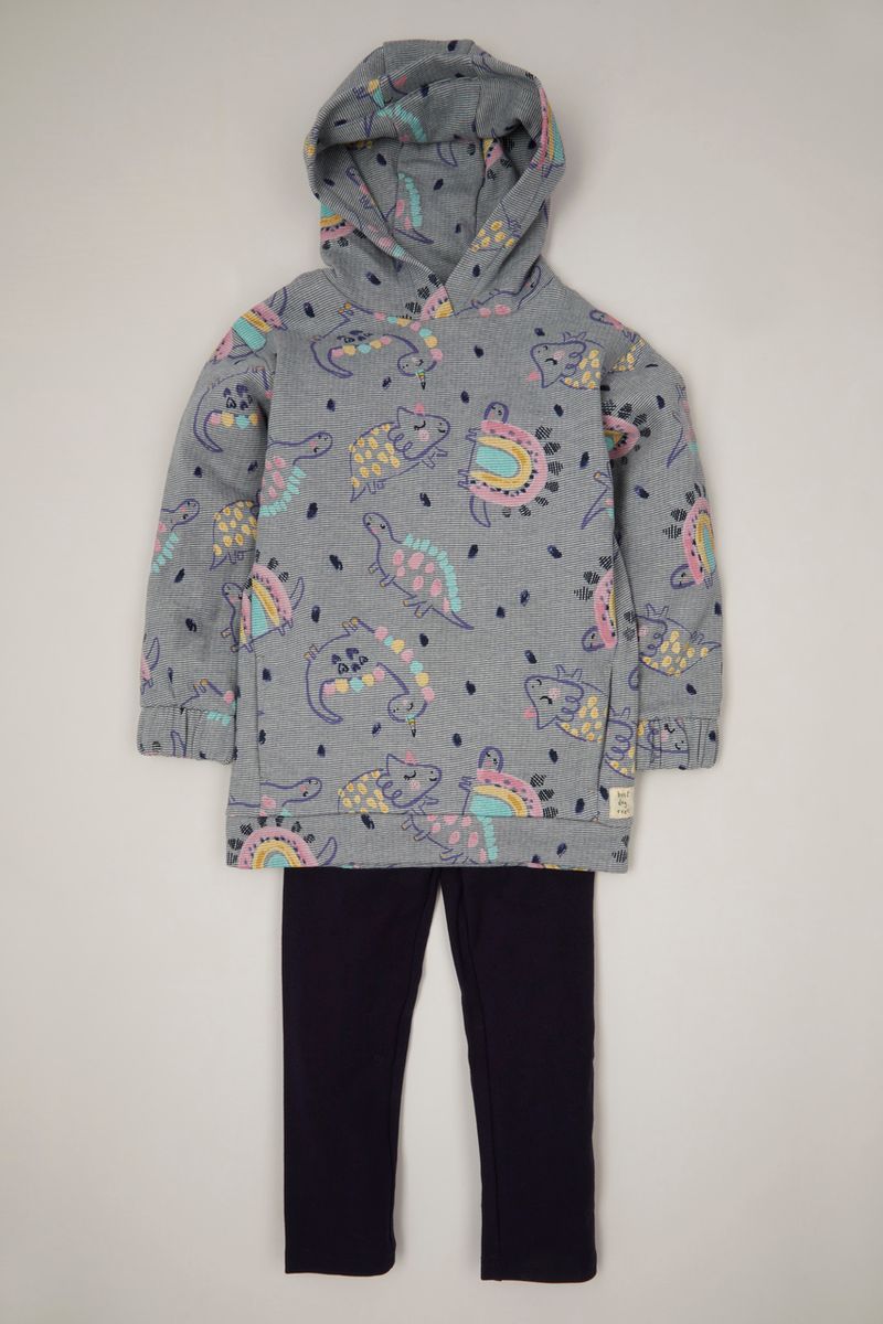 Rainbow Hoodie Dress & Leggings
