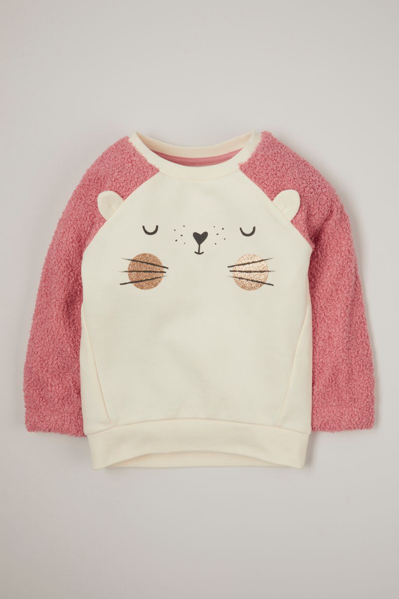 pink cat sweatshirt