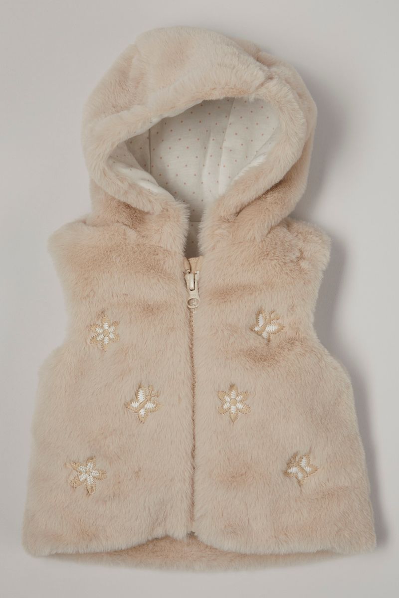 Butterfly faux Fur gilet