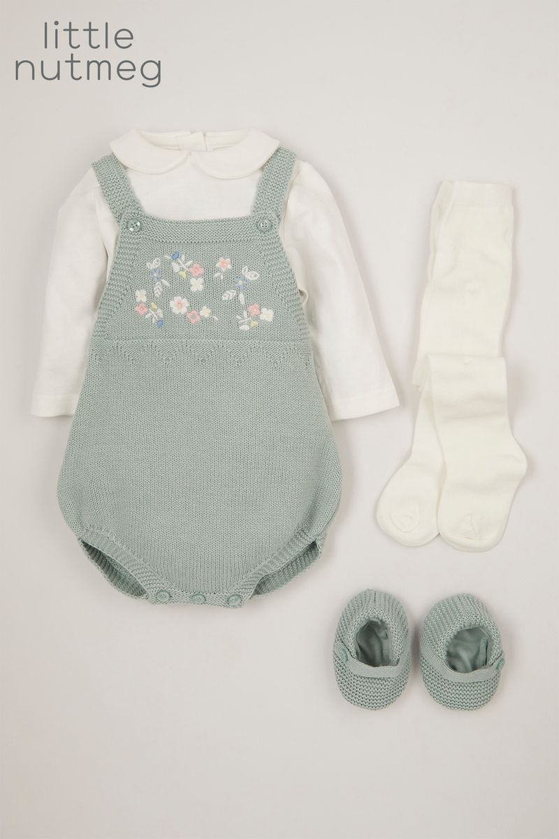 Little Nutmeg Knitted Romper set