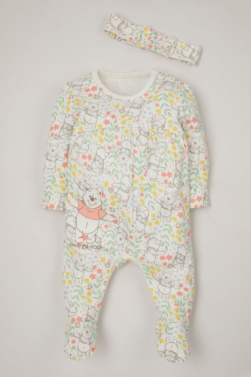 Disney Winnie the Pooh Sleepsuit & Headband