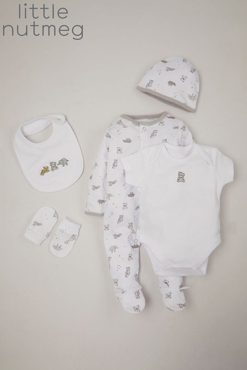 Little Nutmeg White 5 Piece Starter set