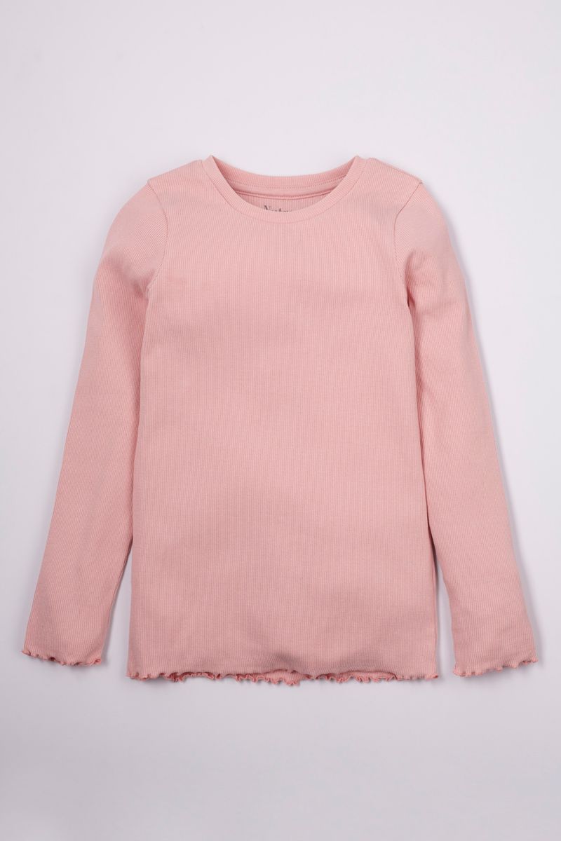 Blush Pink Long Sleeve T-shirt 3-14yrs