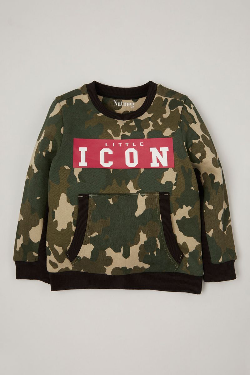 Little Icon Camo Sweatshirt