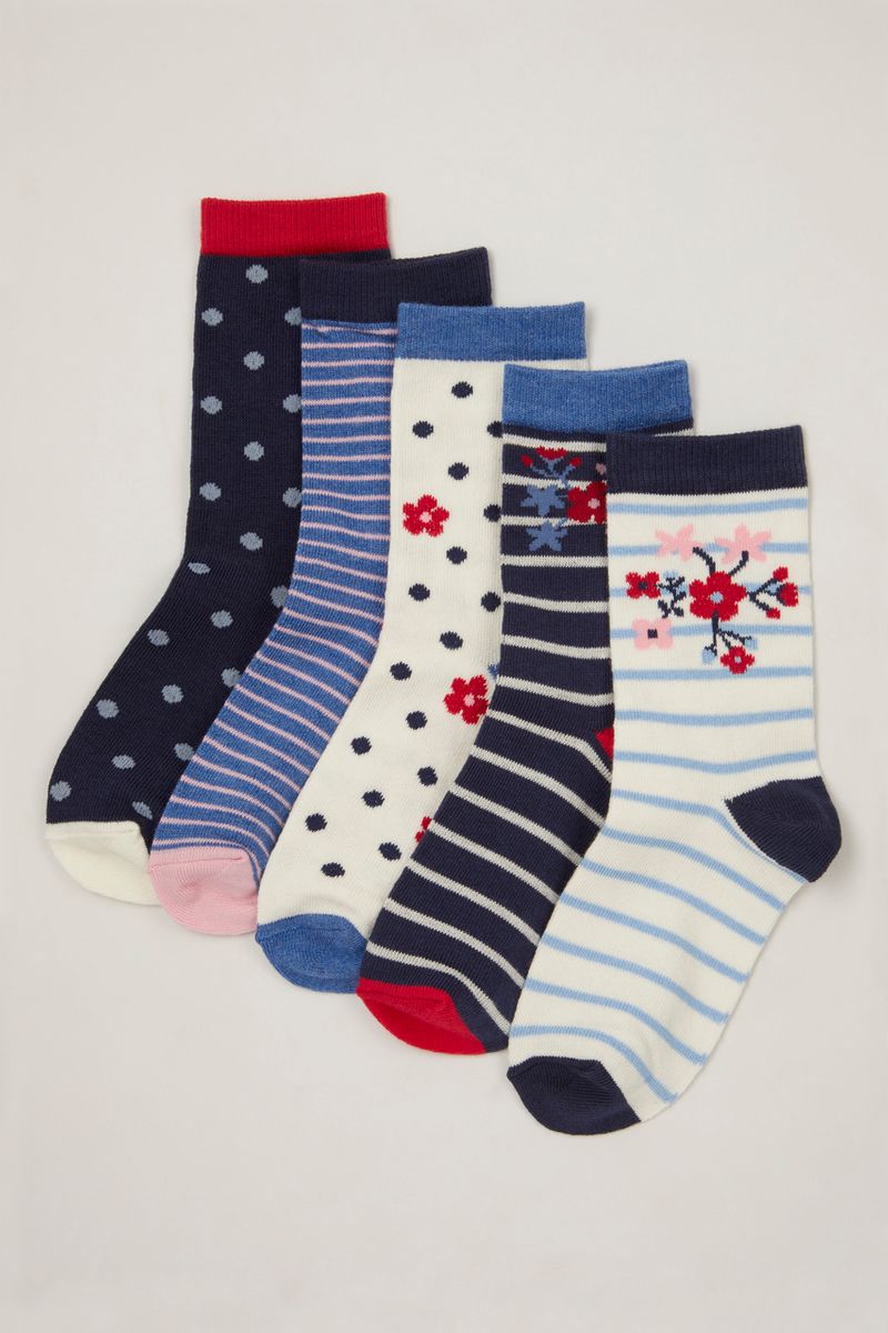 5 Pack Poppy Socks