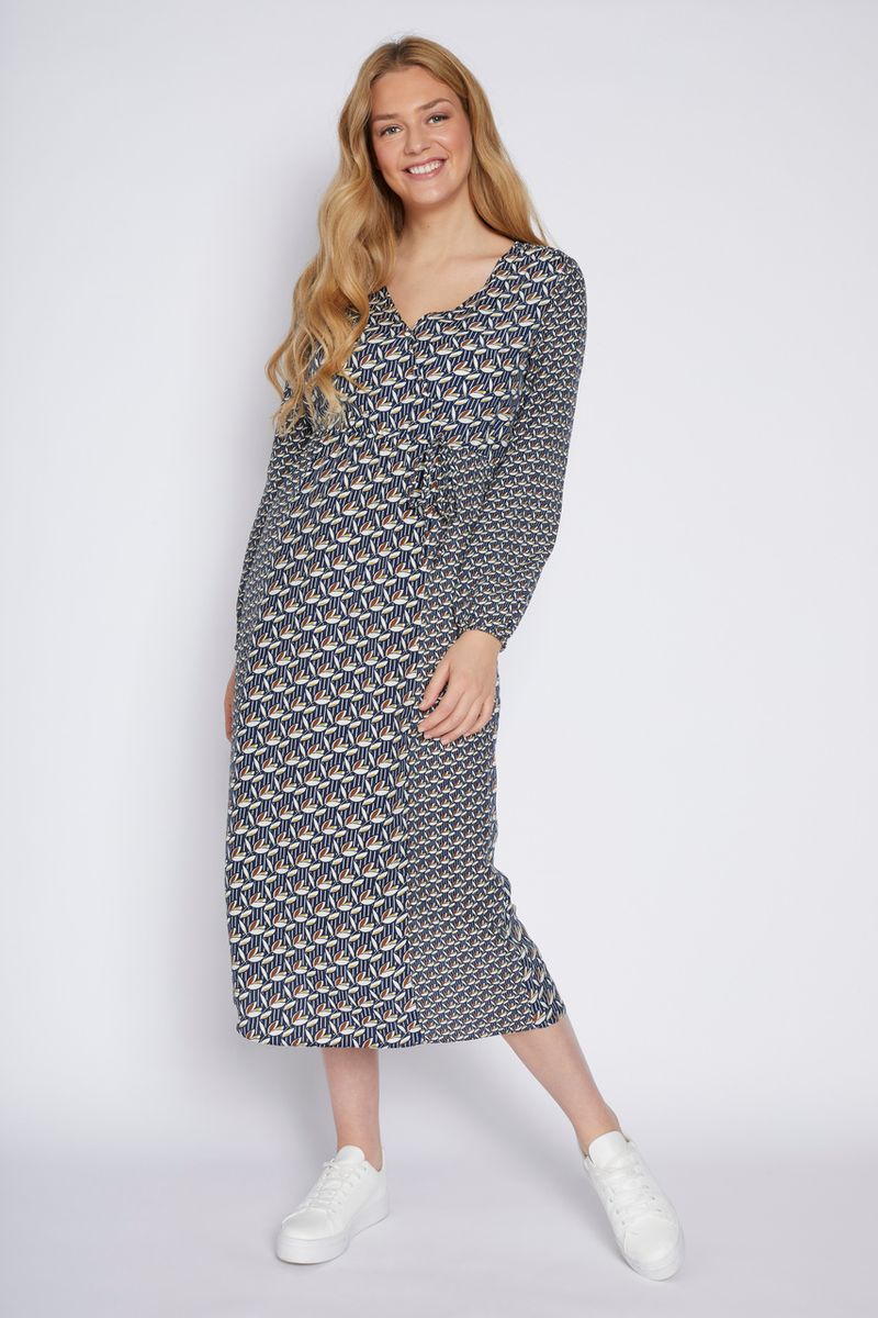 Geo Print Midi Dress