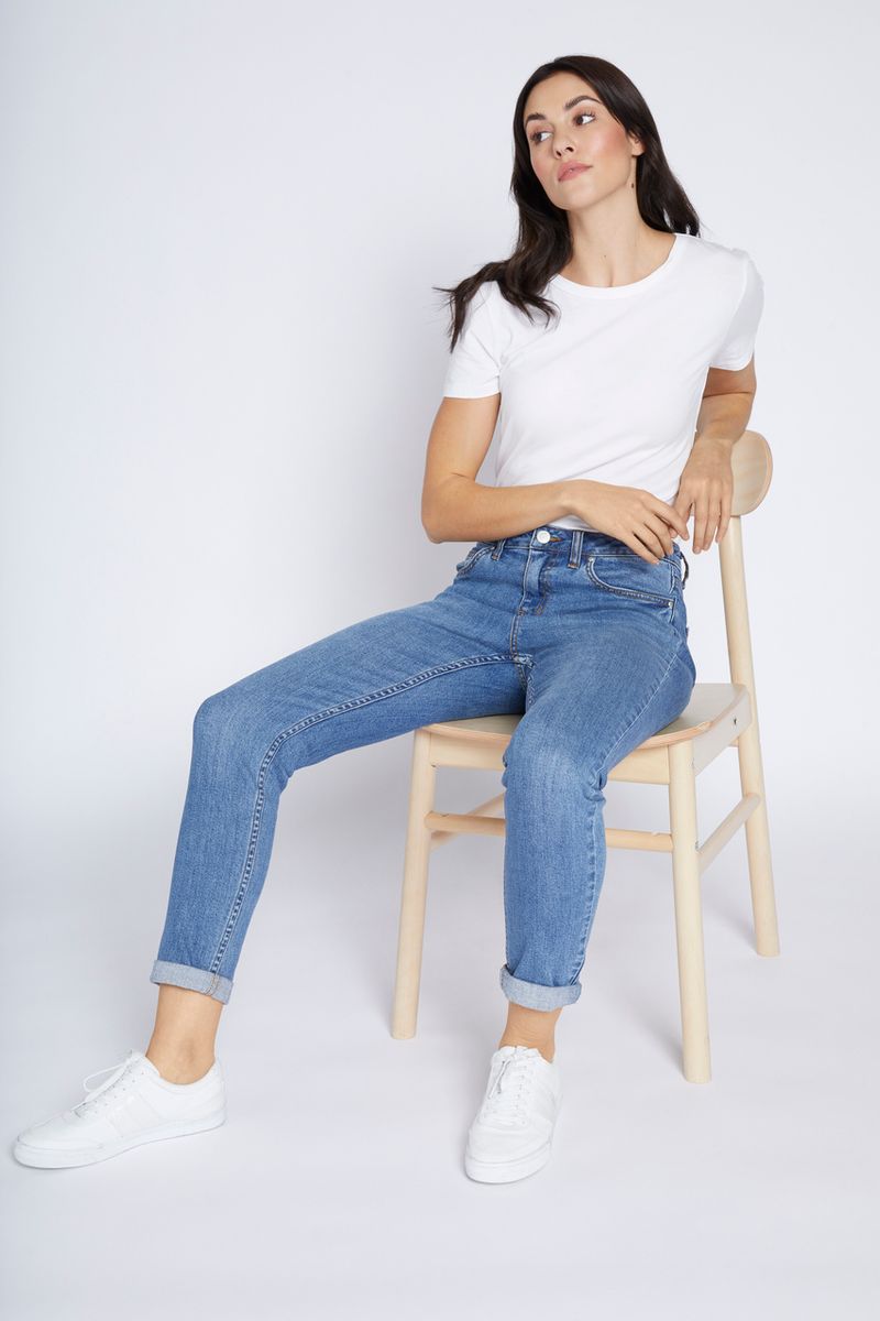 Rolled Cuff Relaxed Jeans