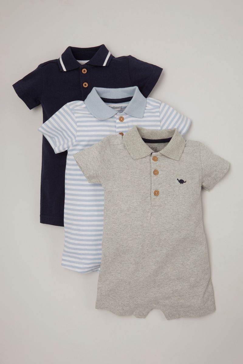 Online Exclusive 3 Pack Polo Shirt rompers
