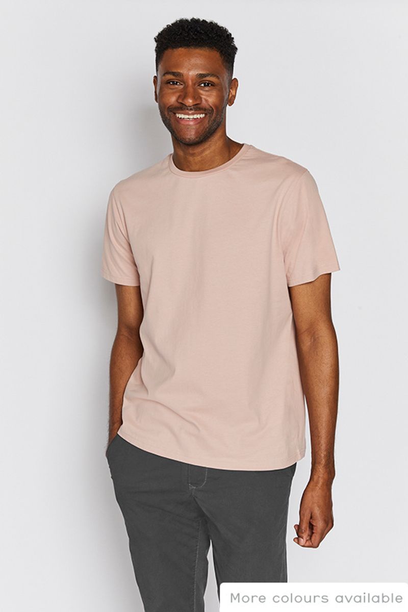Rose Pink Crew Neck T-shirt