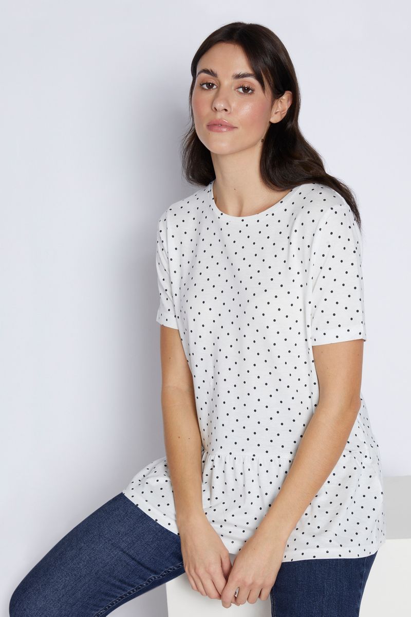 Polkadot Peplum T-shirt