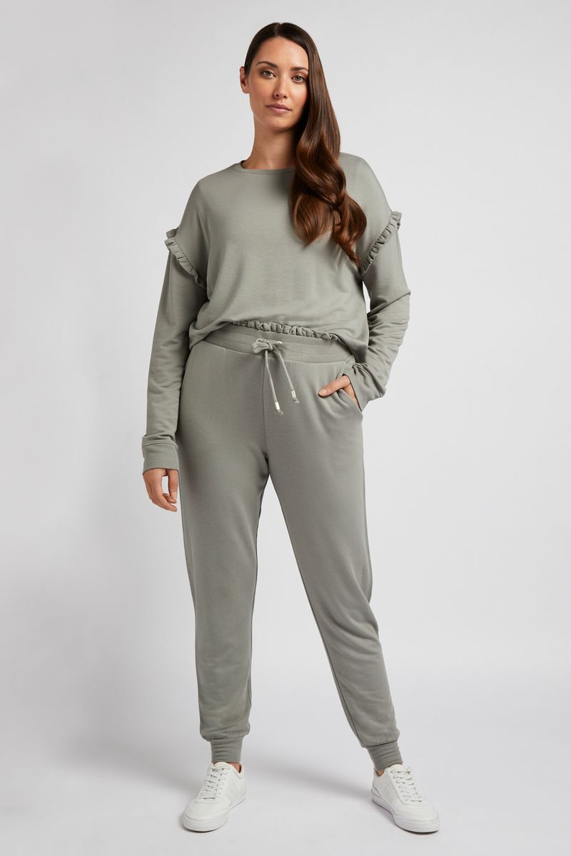 Ruffle Detail Joggers