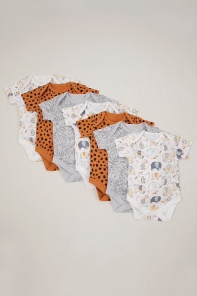 Online Exclusive 7 Pack Lion Sleepsuits