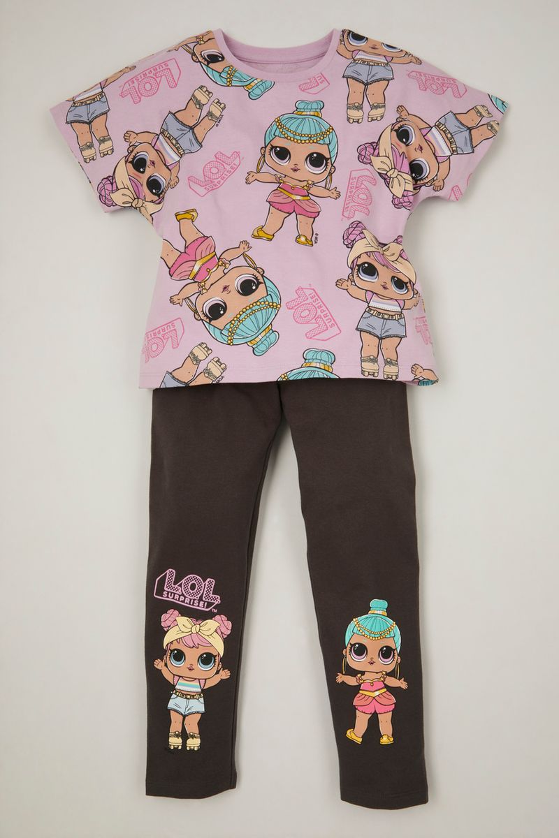 LOL Surprise Print T-Shirt & leggings
