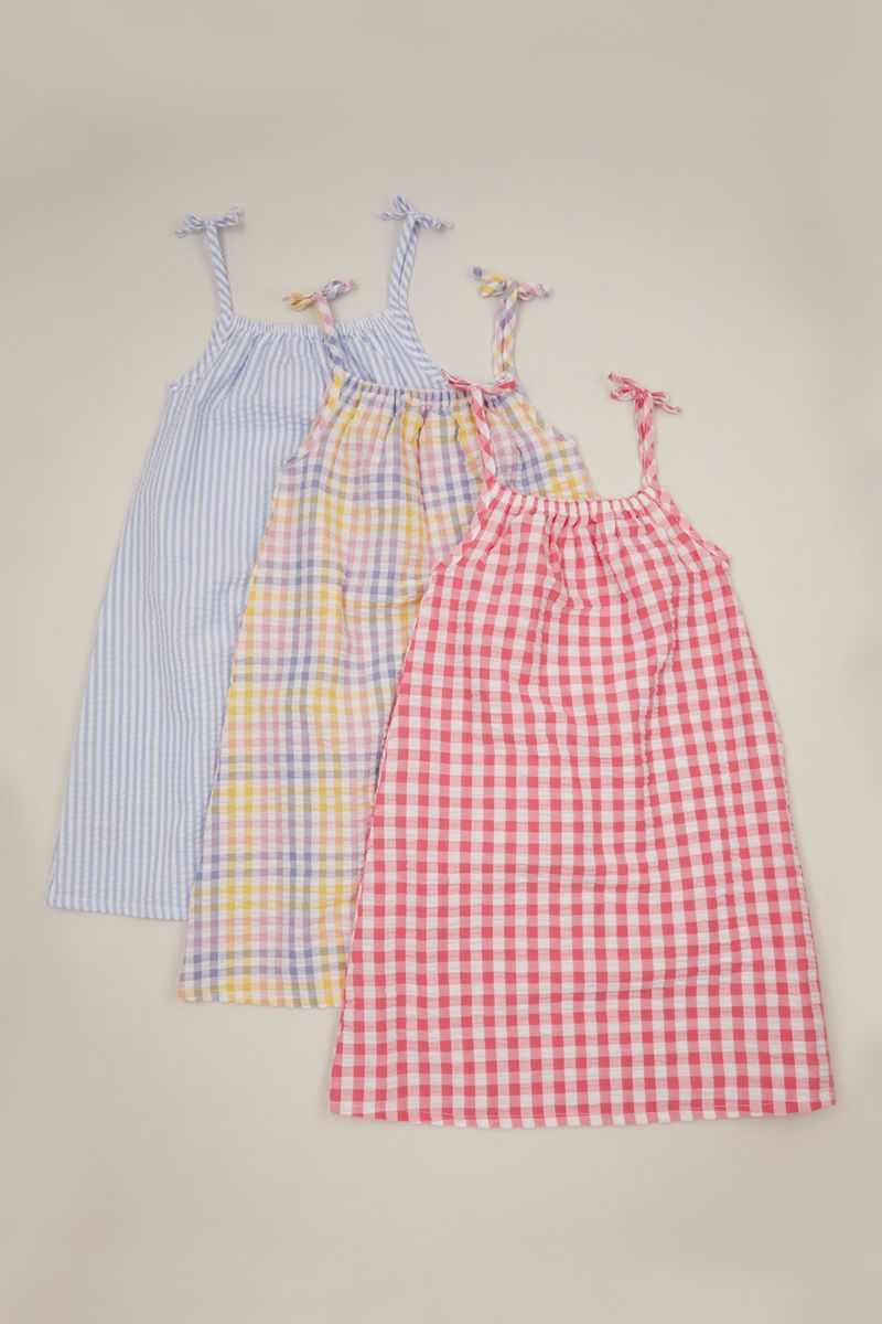 3 Pack Gingham dresses