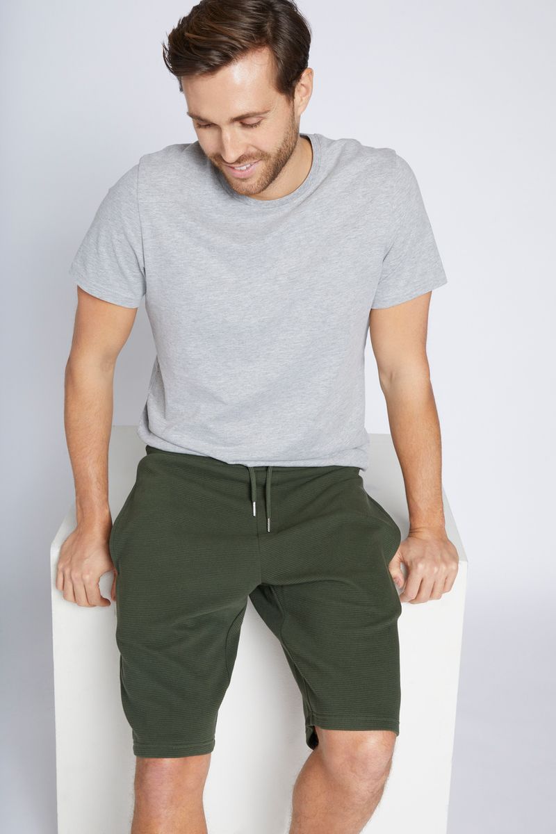 Khaki Ripple Lounge Shorts