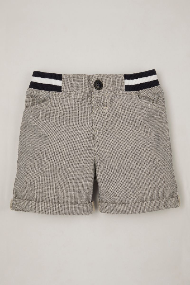 Check Print Shorts