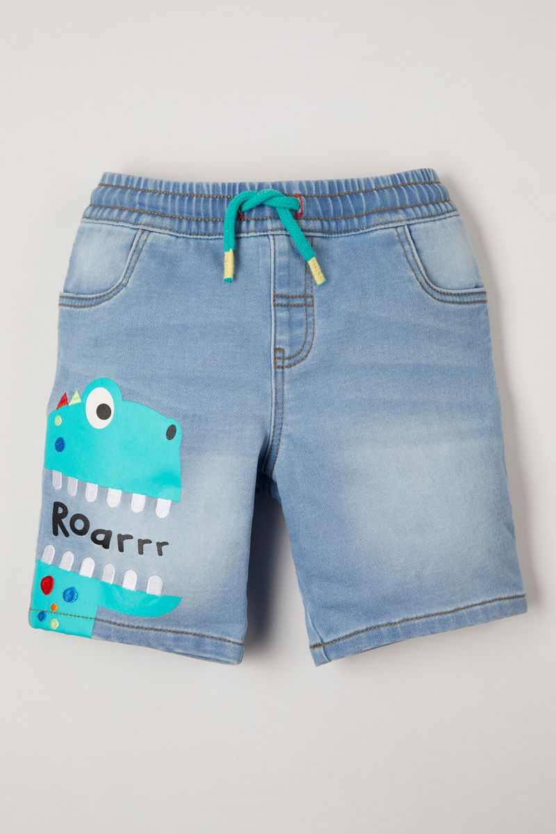 Dinosaur Denim Shorts