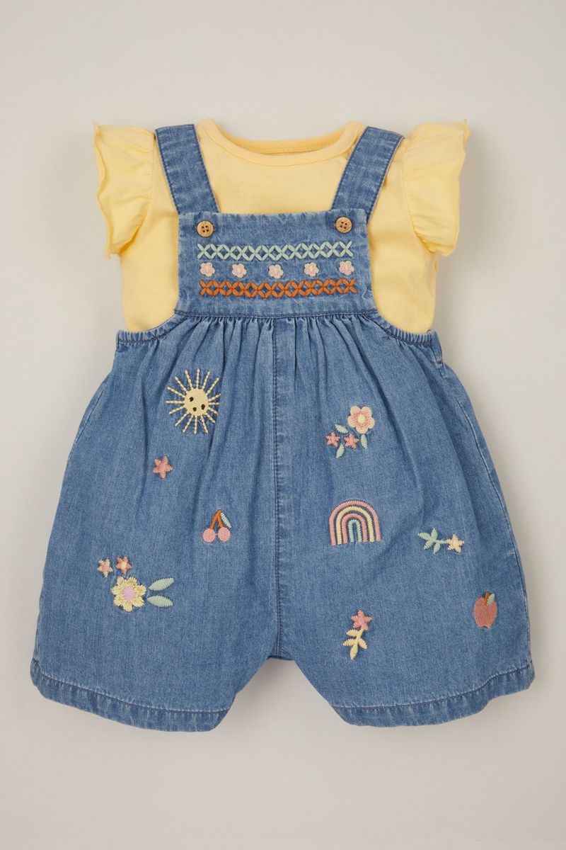 2 Piece Denim Dungaree Set