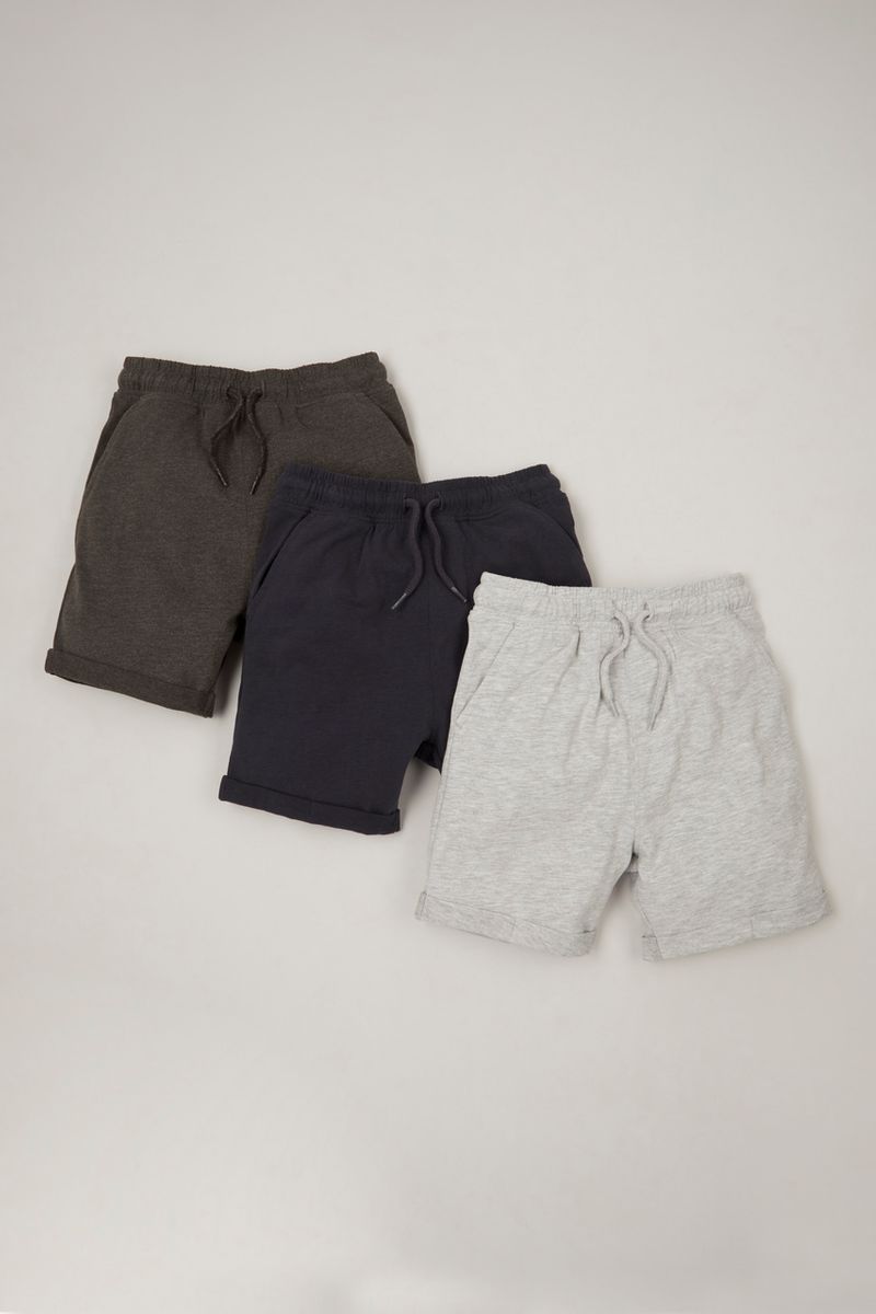 3 Pack Classic Colours Shorts 1-14 yrs