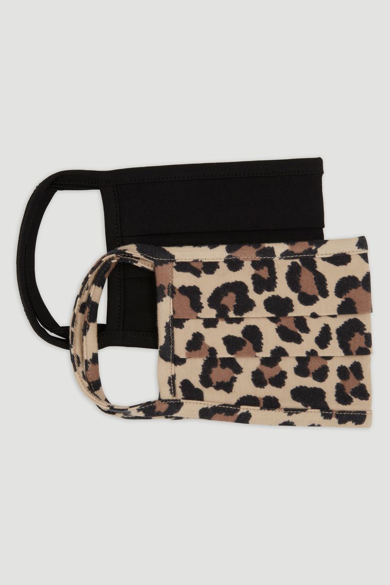 2 Pack Animal Print Face Coverings