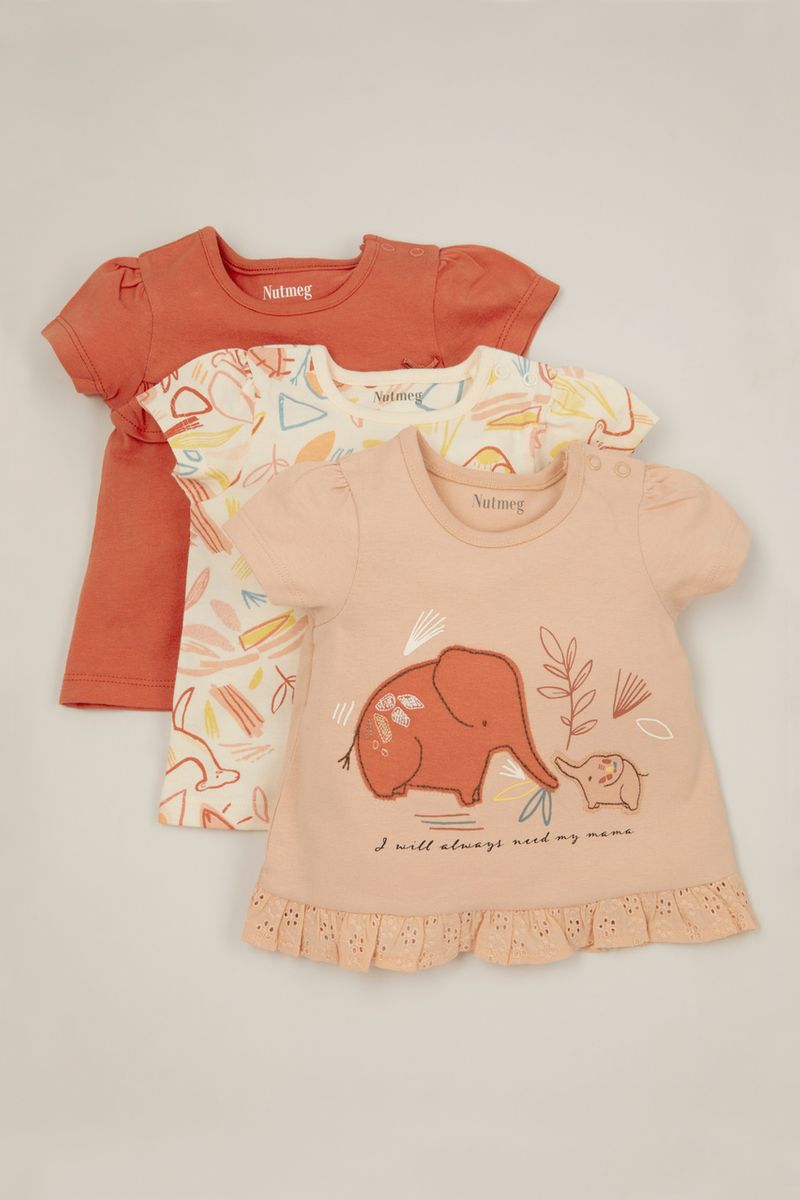 3 Pack Mama Elephant T-shirts