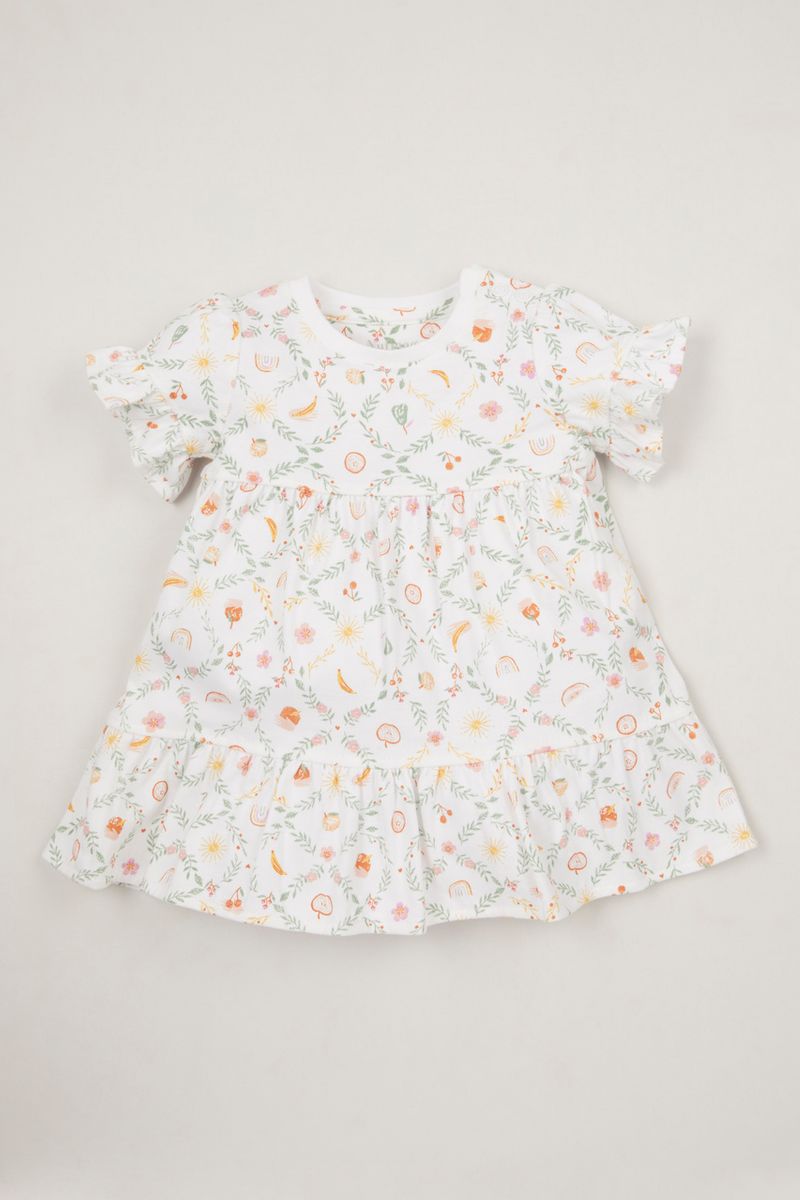 Flower Tiered dress