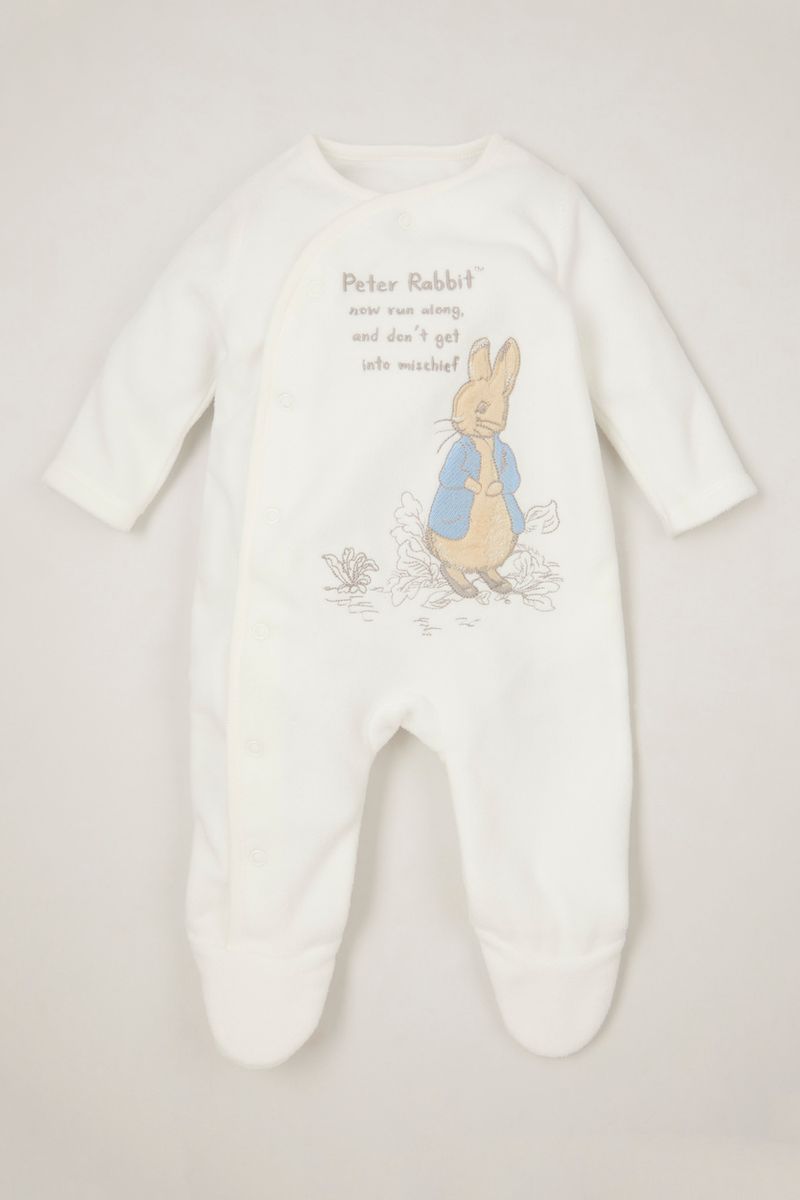 Peter Rabbit White Fleece Onesie
