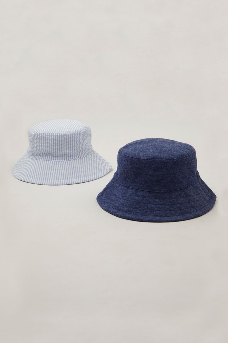 2 Pack Blue Bucket Hats