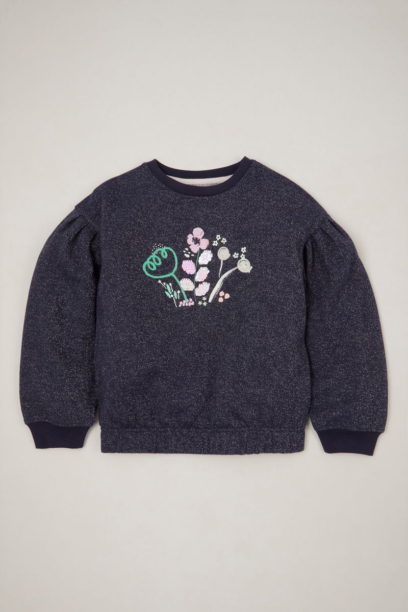 Sequin Flower sweatshirt