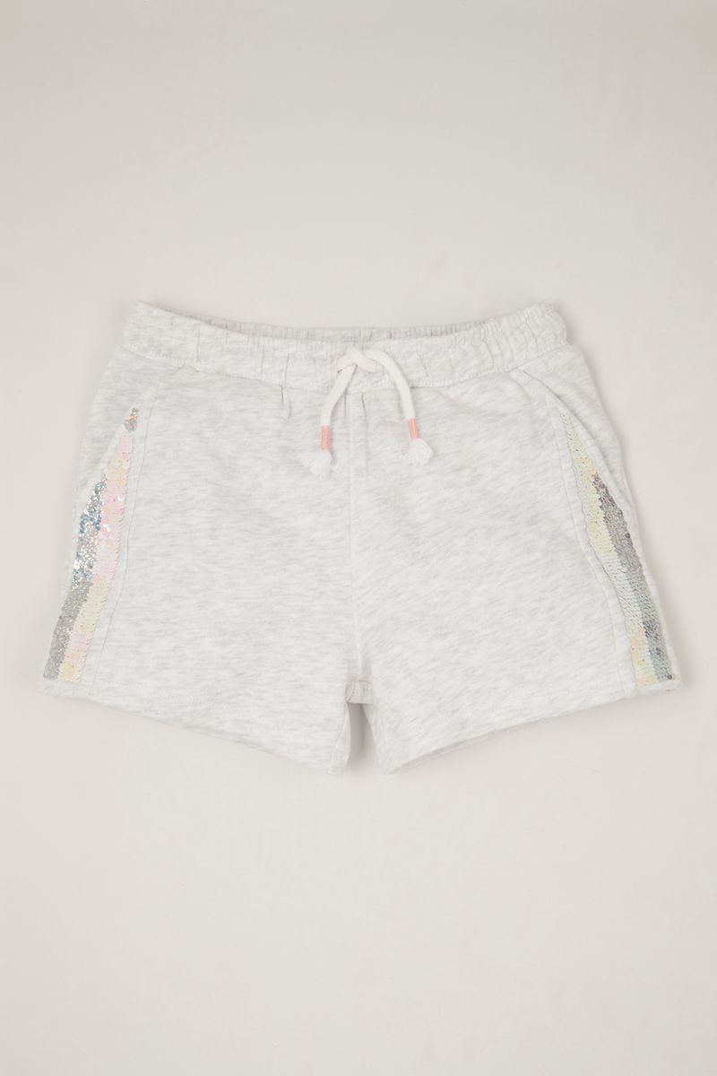 Reversible Sequin Sweat shorts