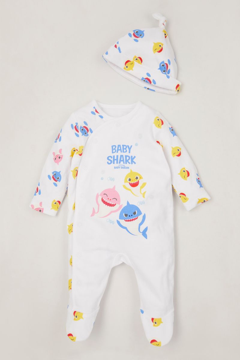 Baby Shark Sleepsuit & hat