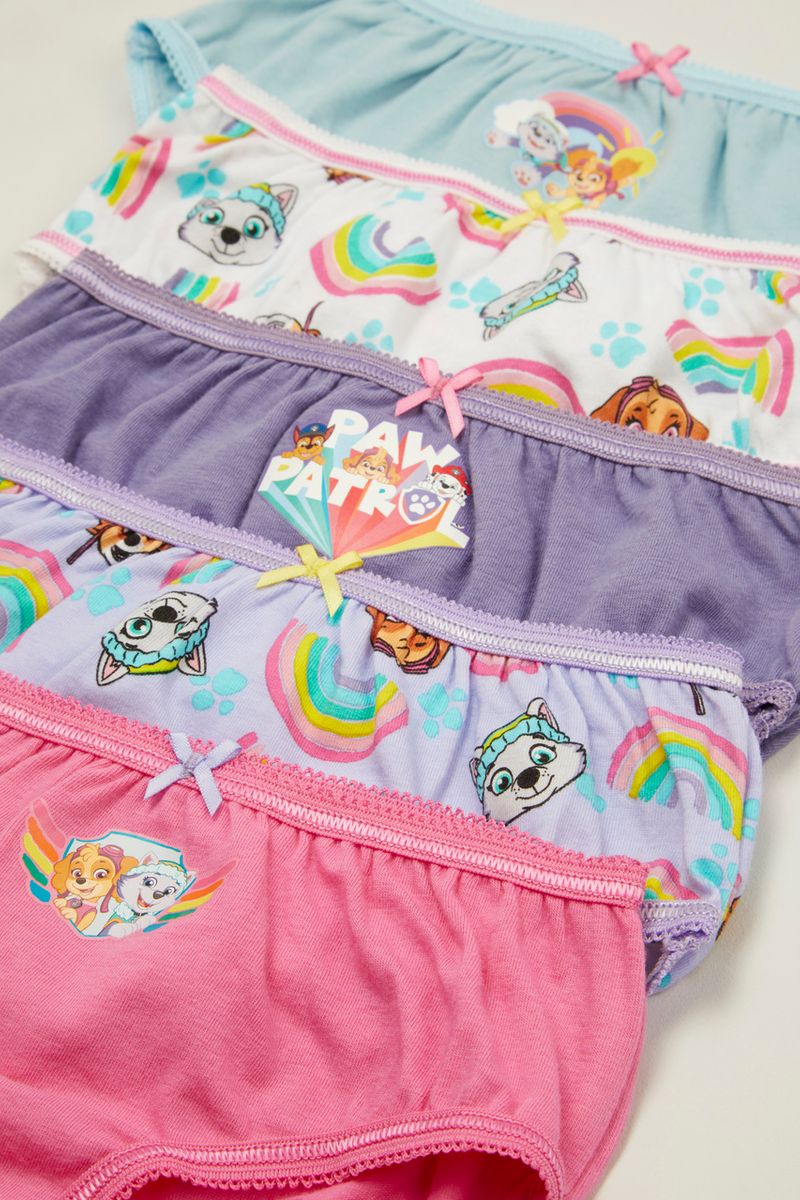 5 Pack Rainbow Paw Patrol Briefs