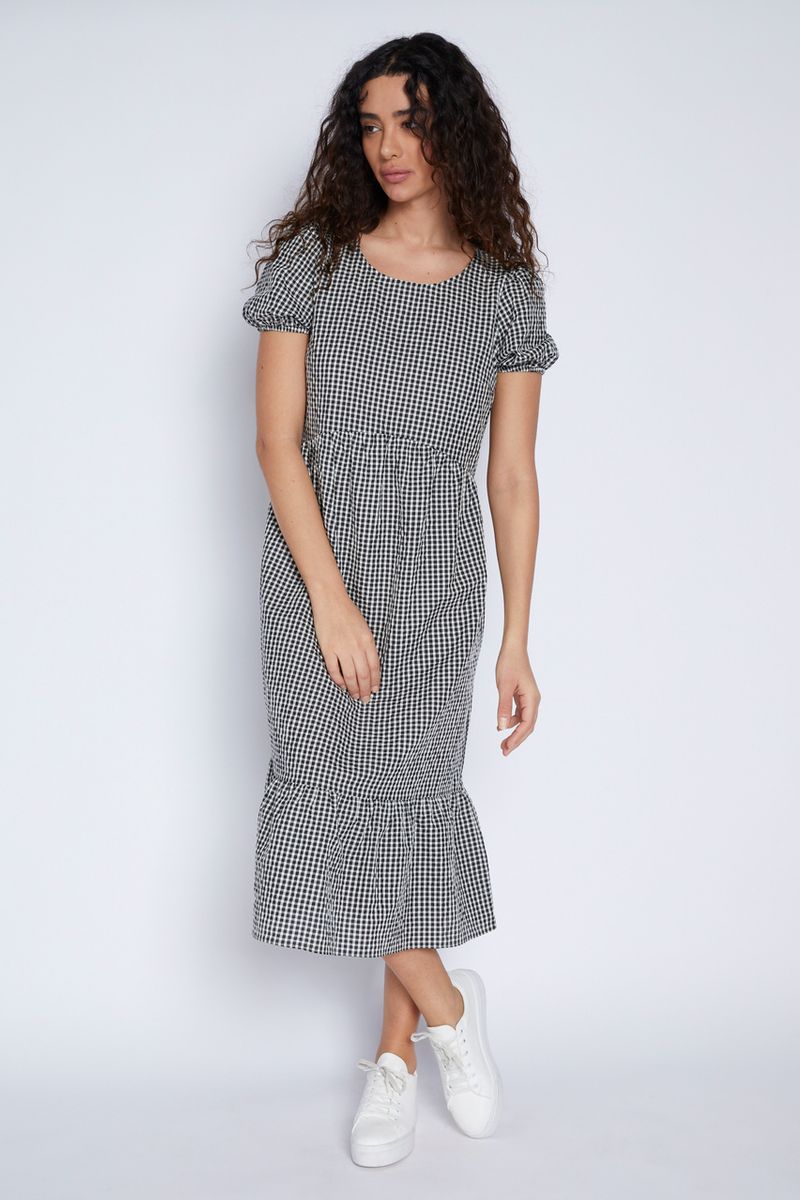 Gingham Tiered Dress