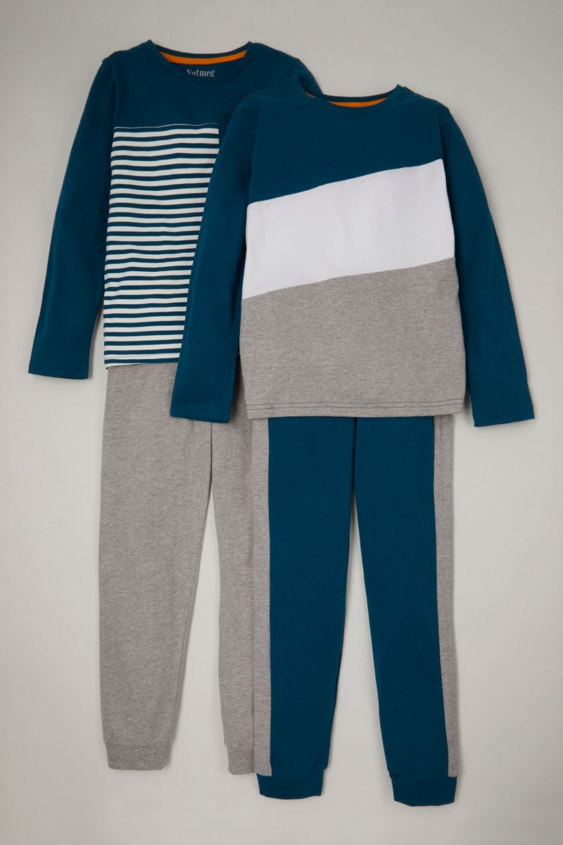 2 Pack Stripe Pyjamas