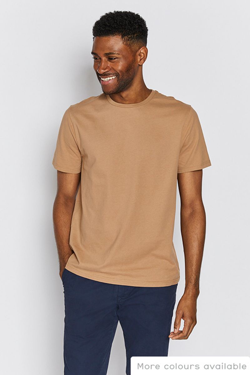 Beige Crew Neck T-Shirt