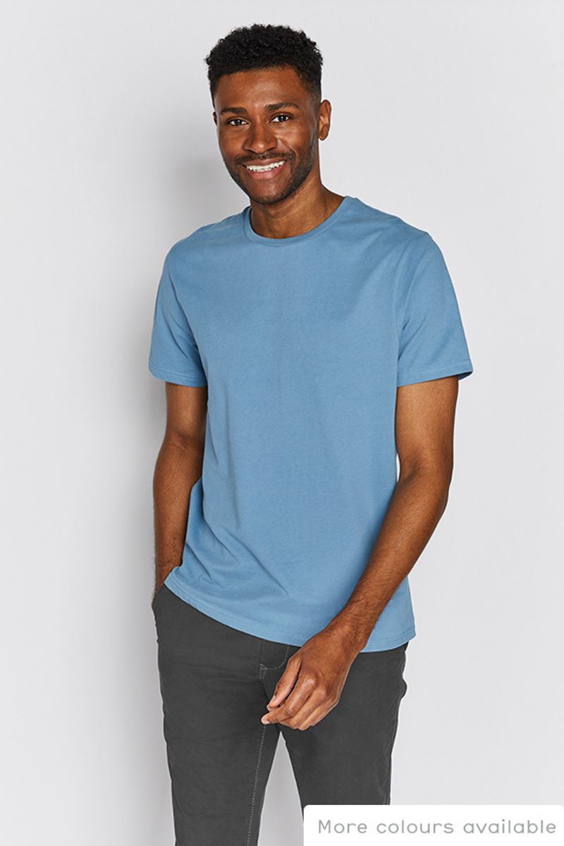 Deep Blue Crew Neck T-Shirt