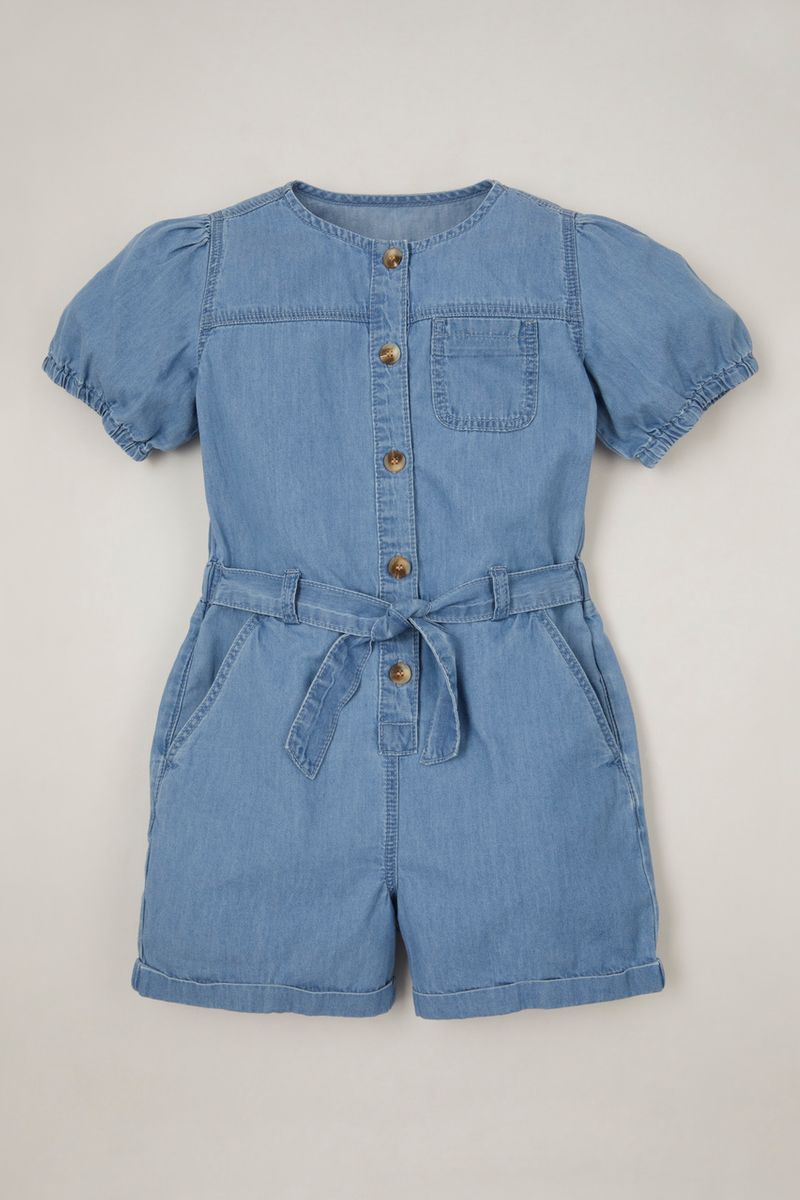 Denim playsuit 3-14yrs