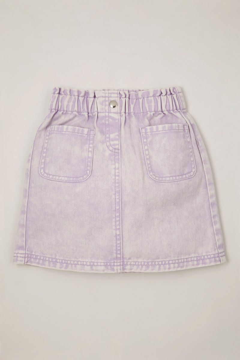 Lilac Denim Skirt