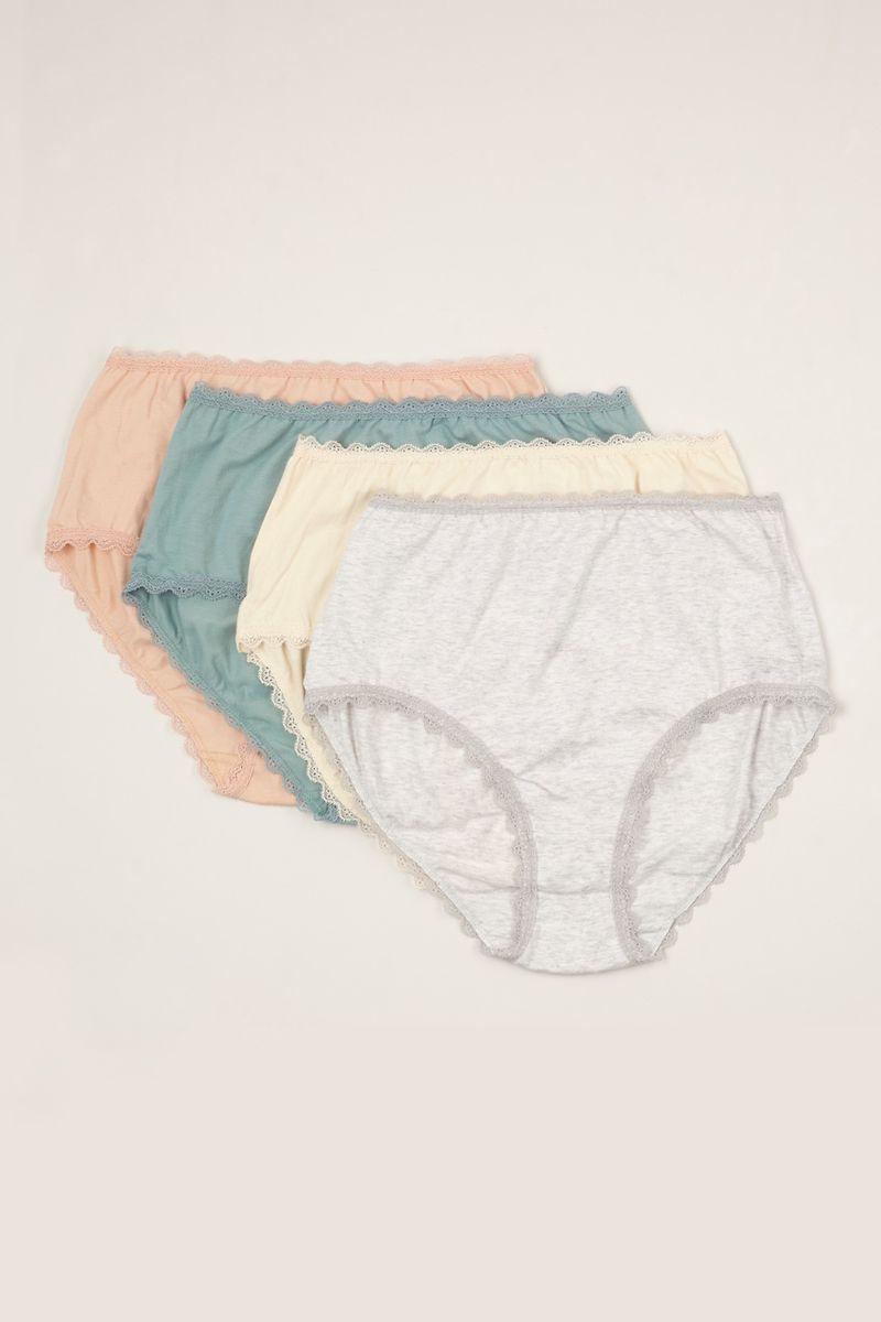 4 Pack Pastel Full Briefs