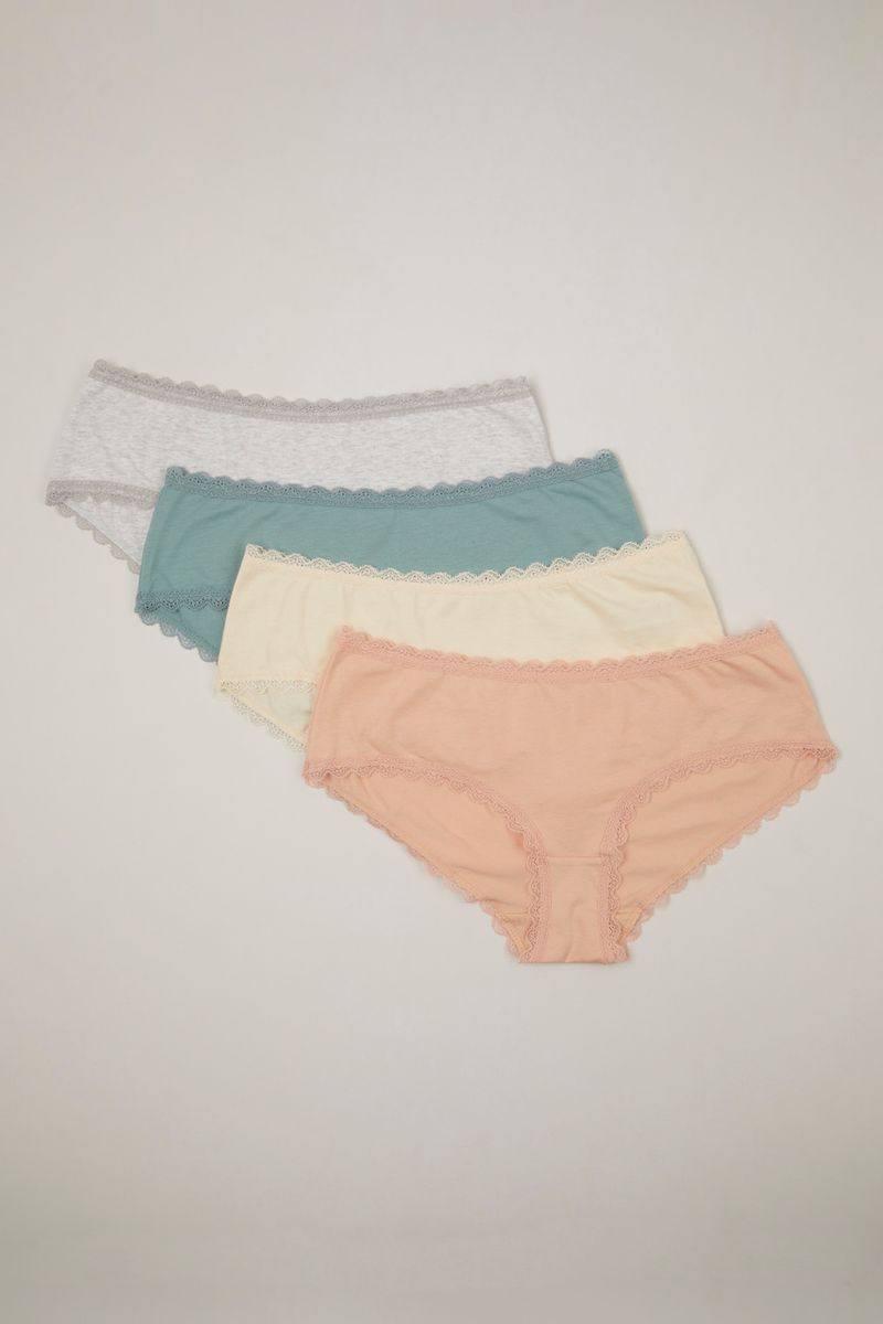 4 Pack Pastel Shorts Briefs