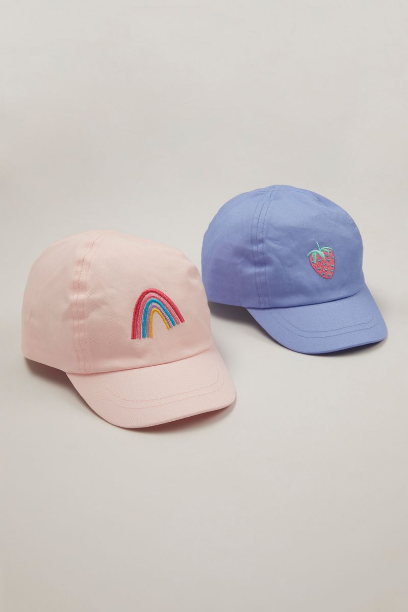 2 Pack Rainbows Caps