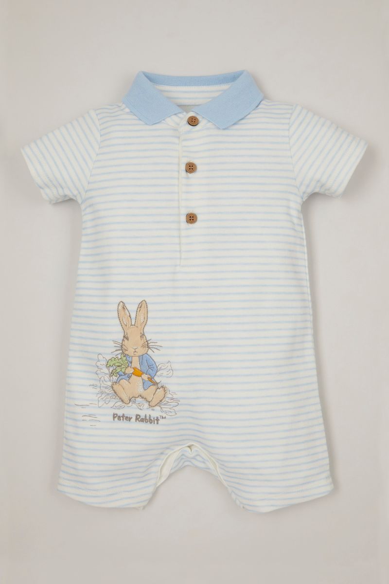 Peter Rabbit Blue Stripe romper