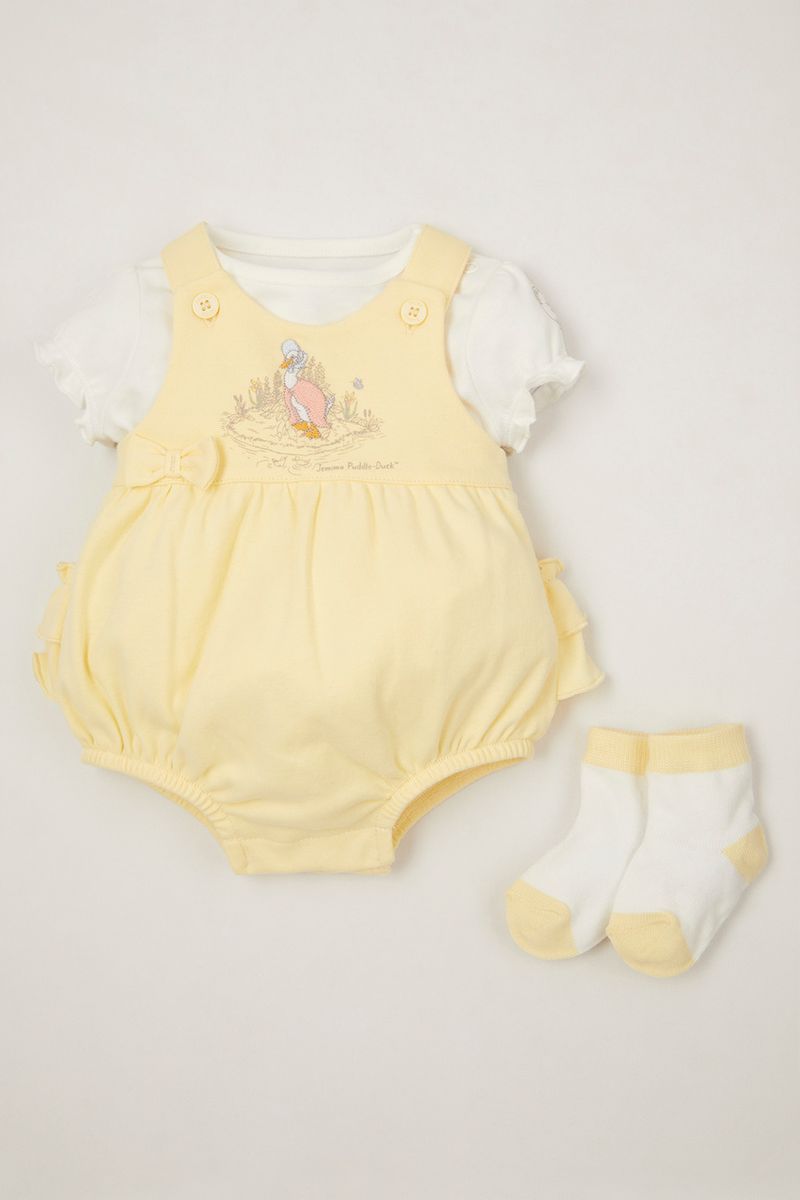 Peter Rabbit Yellow Romper Set